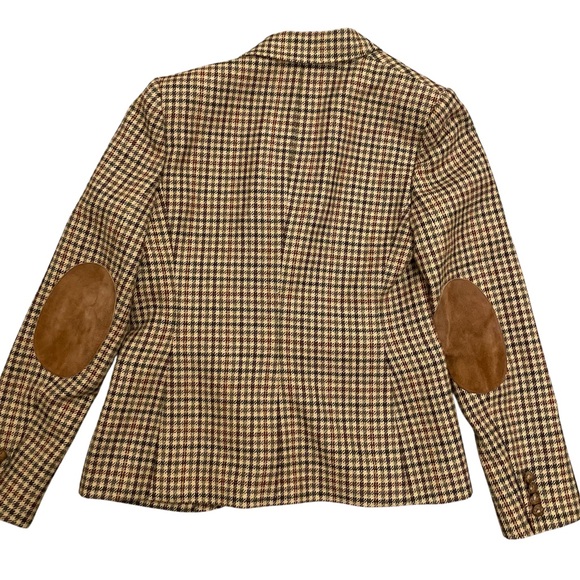 Ralph Lauren brown plaid blazer women’s size 8 - Picture 2 of 4